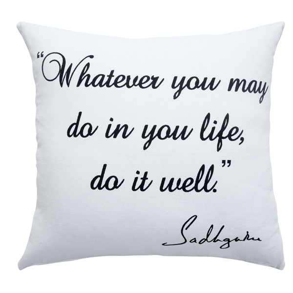 Trinx Inspirational Pillow Throw Pillow Wayfair